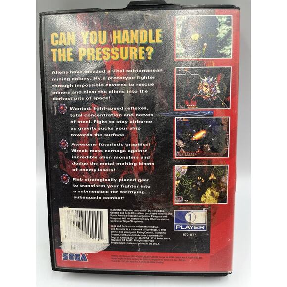 Sub Terrania (Sega Genesis, 1994) With Original Box - Picture 3 of 10